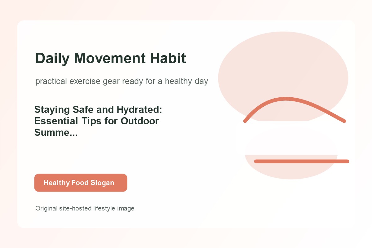 Staying Safe and Hydrated: Essential Tips for Outdoor Summer Workouts lifestyle image 2