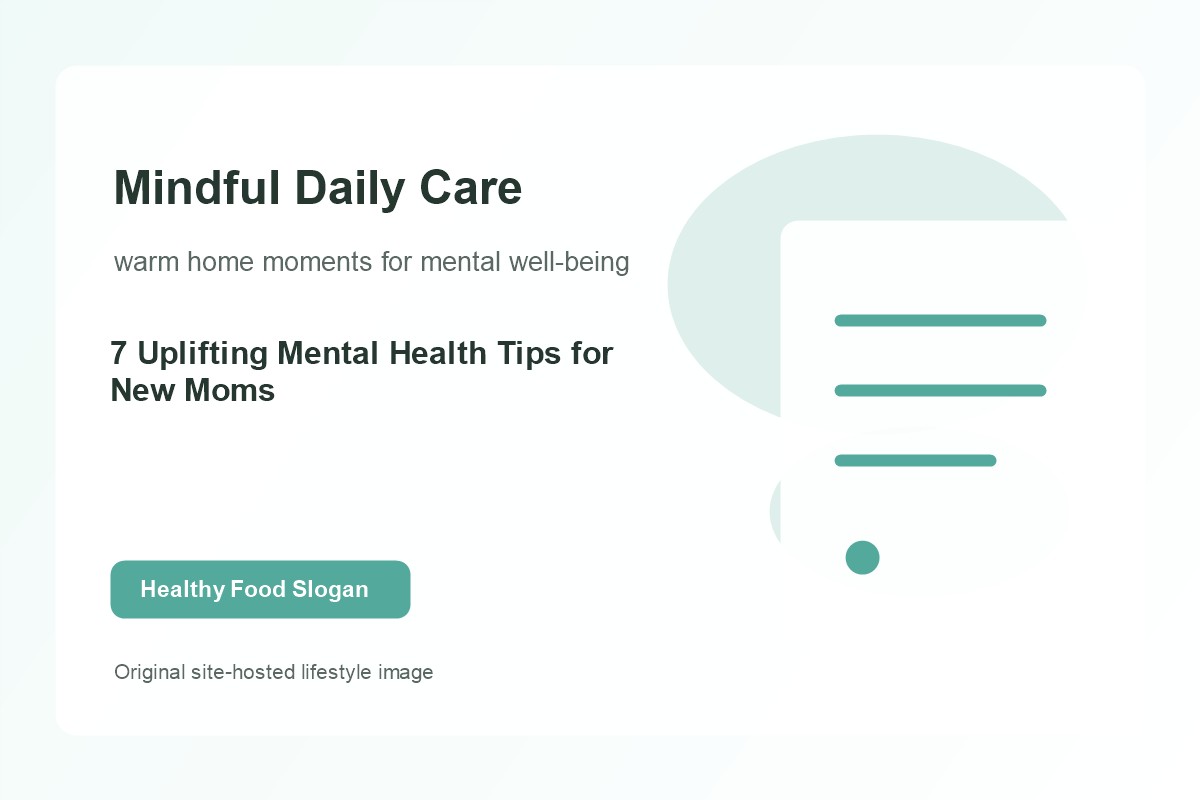 7 Uplifting Mental Health Tips for New Moms lifestyle image 2