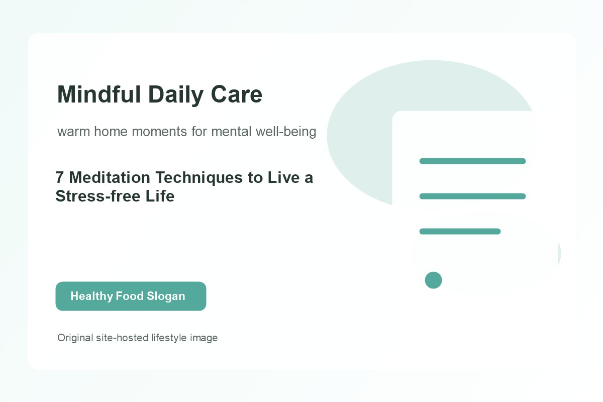 7 Meditation Techniques to Live a Stress-free Life lifestyle image 2
