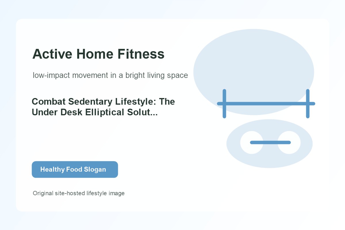 Combat Sedentary Lifestyle: The Under Desk Elliptical Solution for Seniors lifestyle image 1