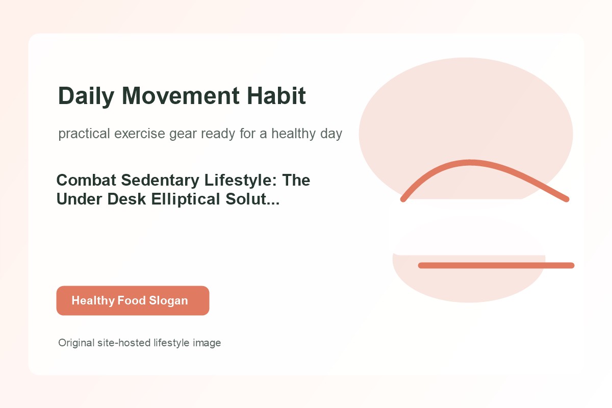 Combat Sedentary Lifestyle: The Under Desk Elliptical Solution for Seniors lifestyle image 2