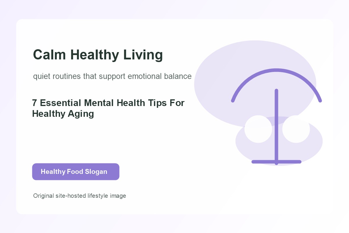 7 Essential Mental Health Tips For Healthy Aging lifestyle image 1